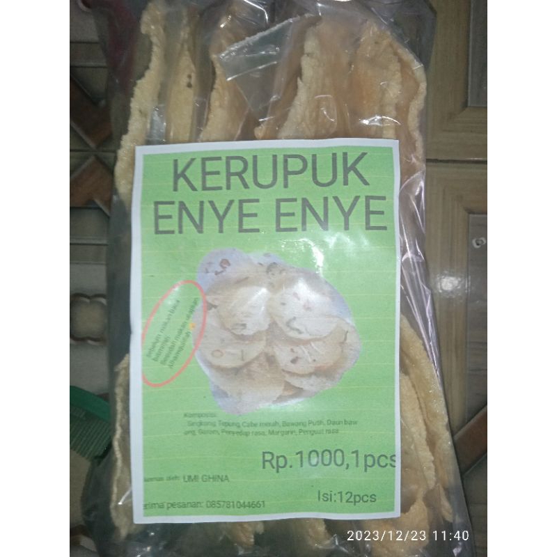 

Kerupuk enye enye