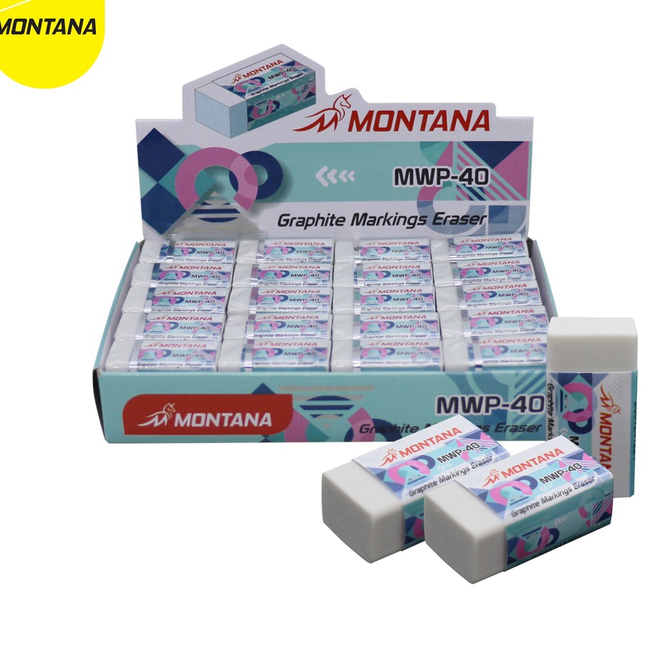 

Best Seller MONTANA Eraser Penghapus Montana MW4 1 BOX 4 PCS