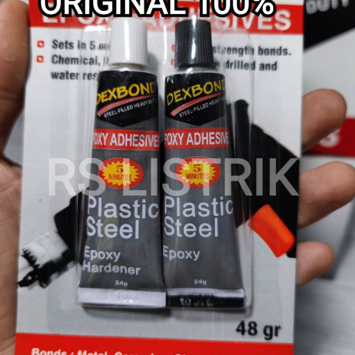 

lem plastic steel DEXBOND 5 menit 4g 4 gram produk dextone lem campur