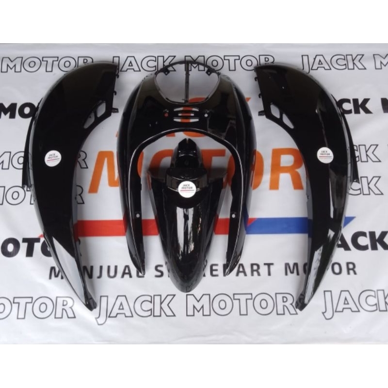 cover full body halus Scoopy karbu lama hitam