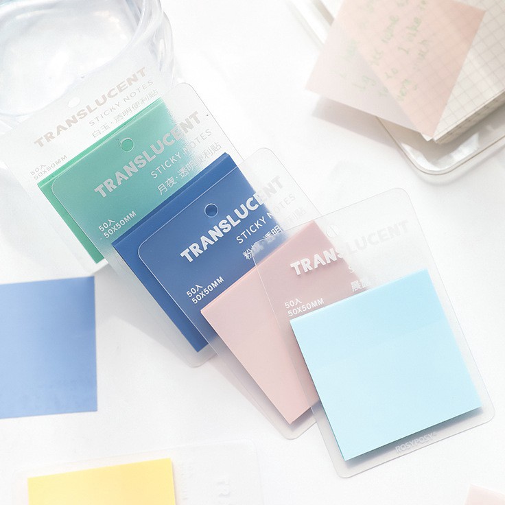 

Ready ROSYPOSY TRANSLUCENT SQUARE STICKY NOTES MEMO TEMPEL Best Seller