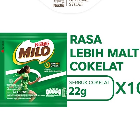 

Grosir MILO ACTIVGO Susu Coklat Renceng 22g 1 pcs