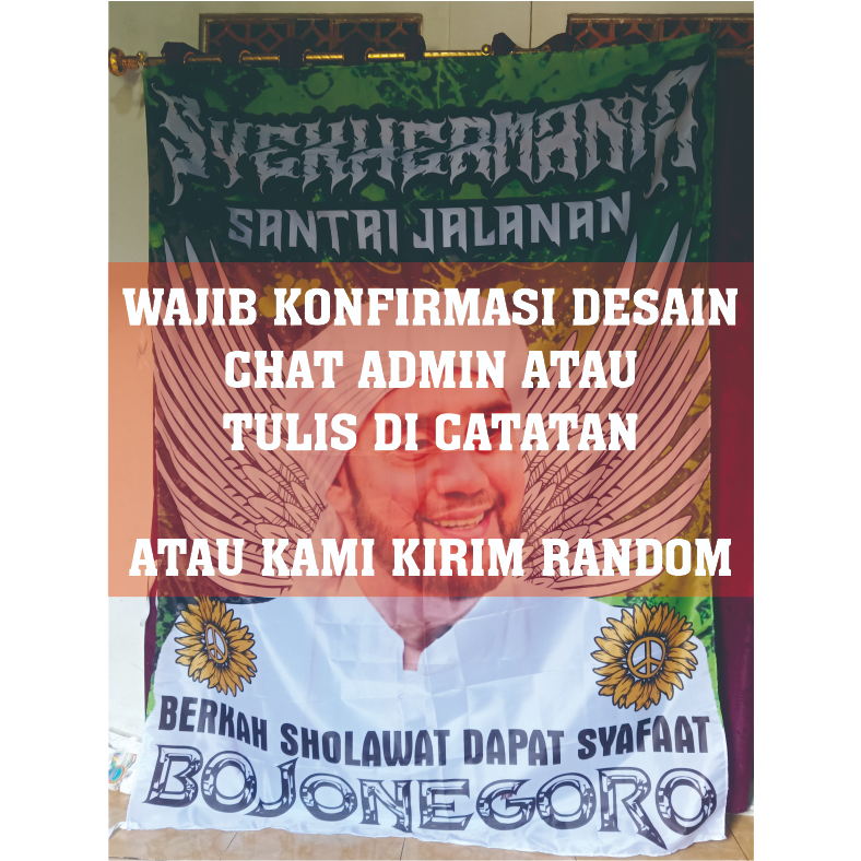 Bendera Sholawat Syekhermania Giant Flag GF Az Zahir Habib Syech AEH Mafia