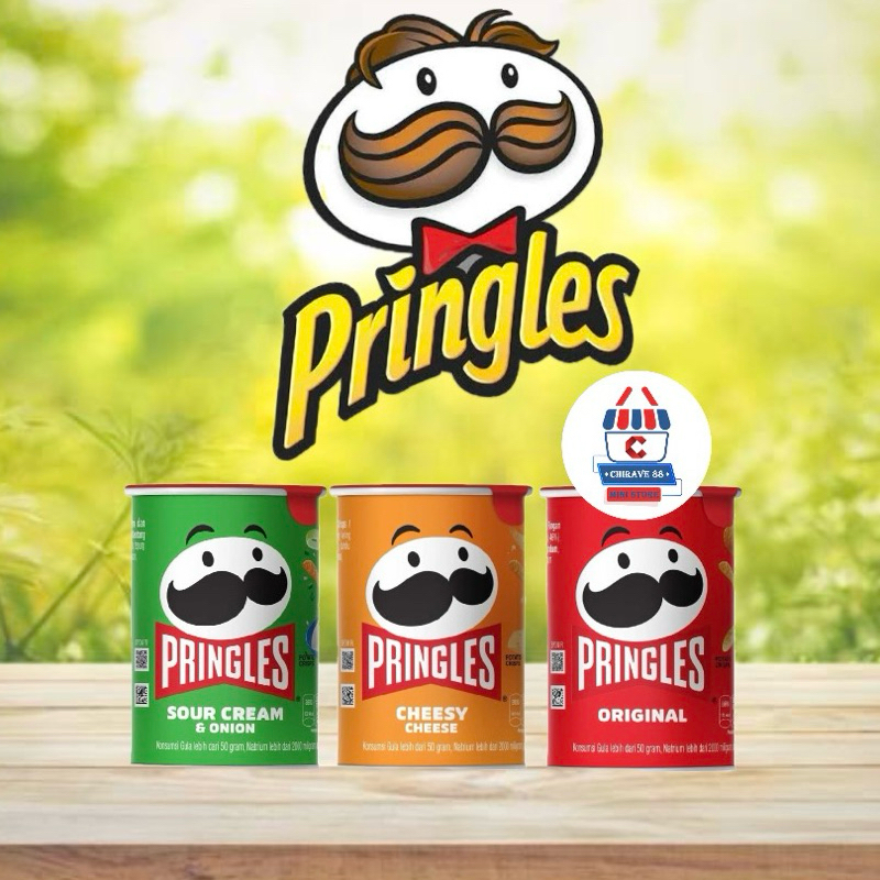 

Pringles Potato Chips Original - Sour Cream & Onion - Cheesy Cheese | Snack Keripik Kentang Mini 42g