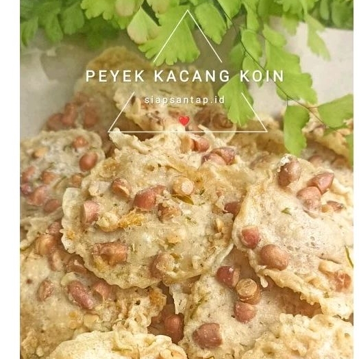 

Peyek koin premium khas Blitar 400gram/100gram