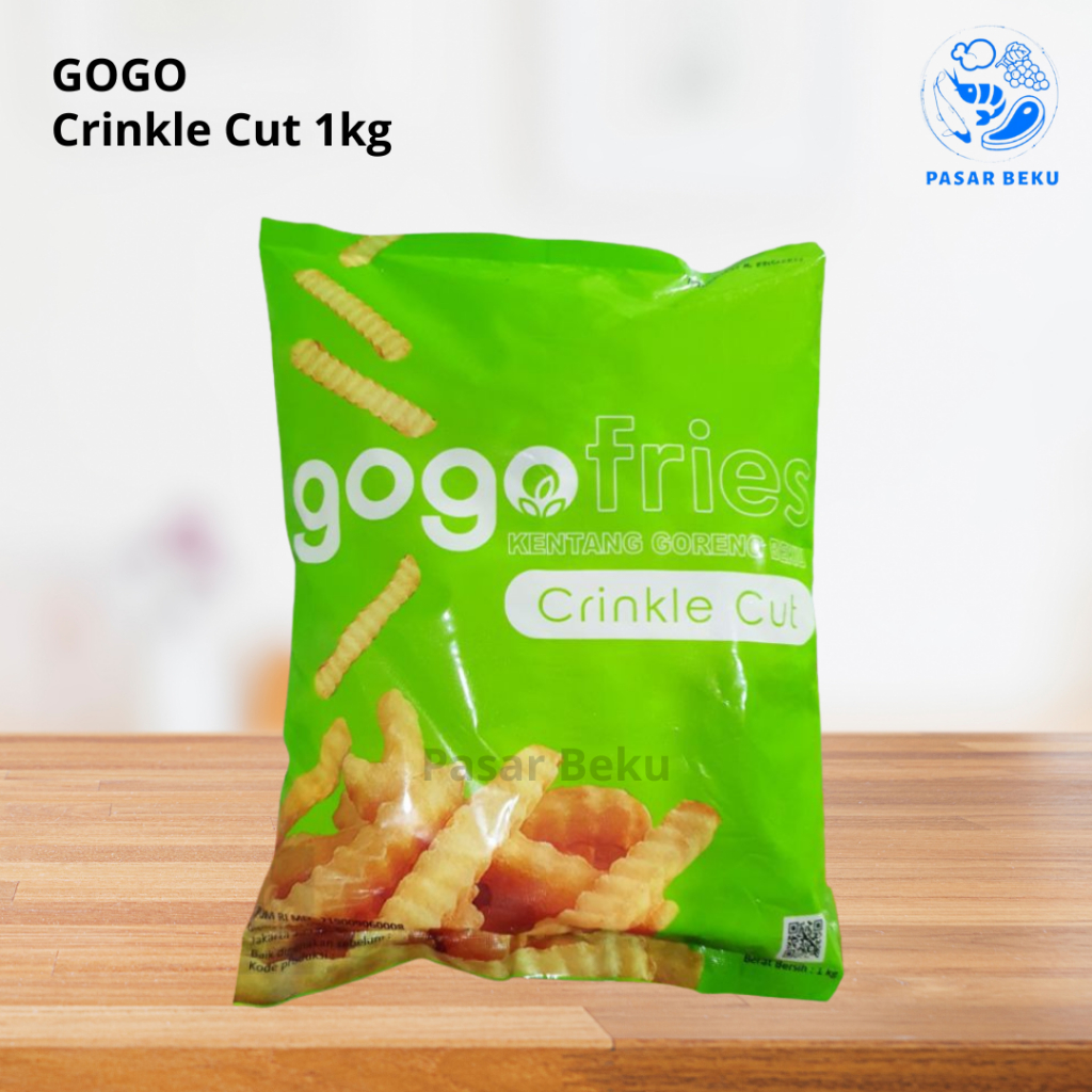 

Gogo Kentang Crinkle 1kg Frozen Food Pasar Beku Padang