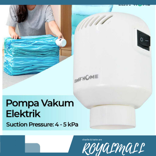 Pompa Vakum Elektrik Tas Penyimpanan Pakaian EU 4-5kPa 55W / Alat Mesin Pompa Tangan Vacuum Vakum Fa