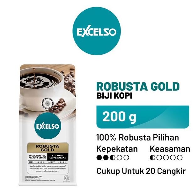 

TERBARU KOPI PREMIUM EXCELSO ROBUSTA GOLD Isi 2Gr Bubuk Biji Original