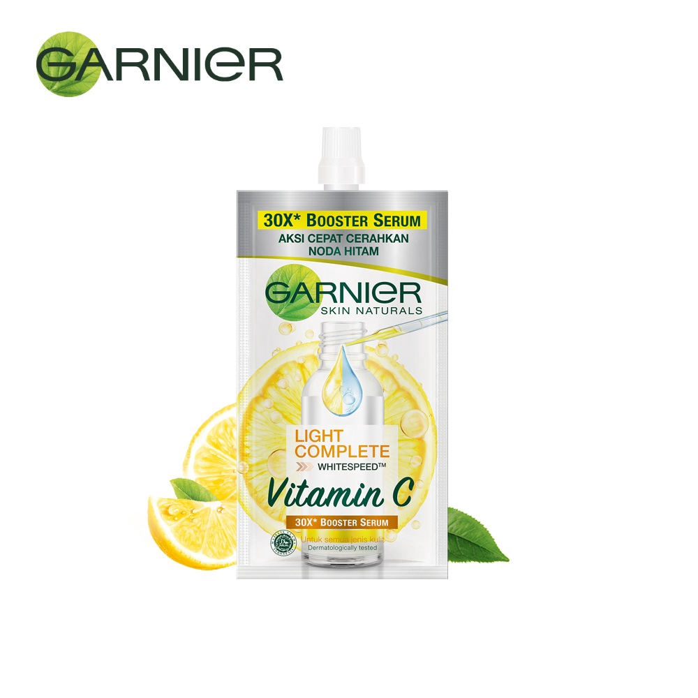 Garnier Bright Complete Vitamin C Booster Serum Sachet 7.5ML | Serum Garnier / serum wajah
