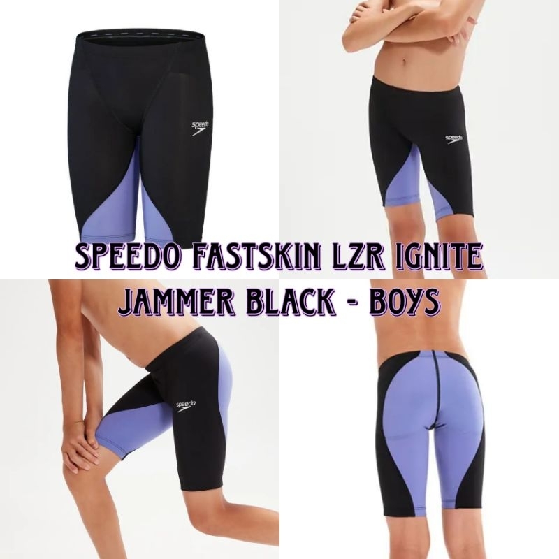 Speedo Fastskin LZR Ignite Boys - Black/Purple