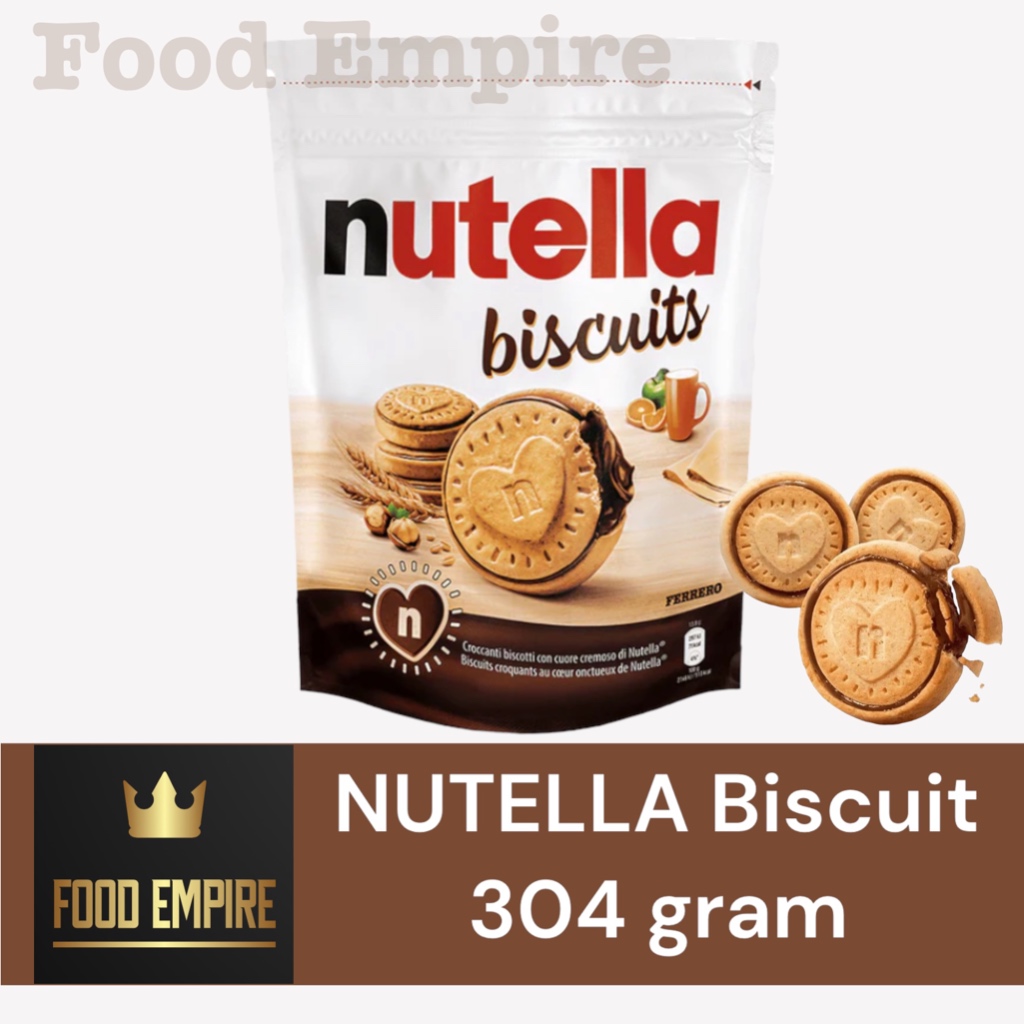 FERRERO NUTELLA Biscuits Pouch 304 gram | Biskuit Coklat Nutella