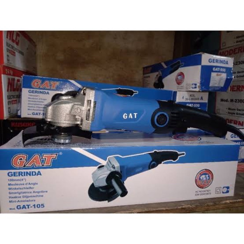 Mesin Gerinda Listrik/Angle Grinder Merk GAT-105 4 inch 600w