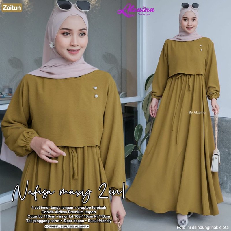 NAFISA MAXY SET 2in1 BY ALZAINA