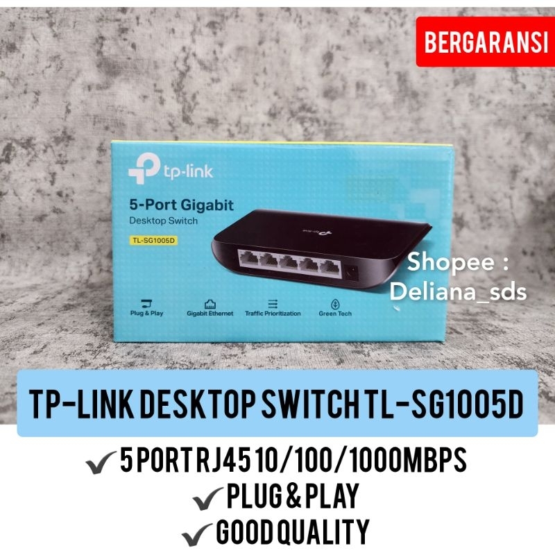 TP-Link Desktop Switch TL-SG1005D Bergaransi Tp link Desktop Switch TL-SG1005D TP-Link Switch Tp Lin