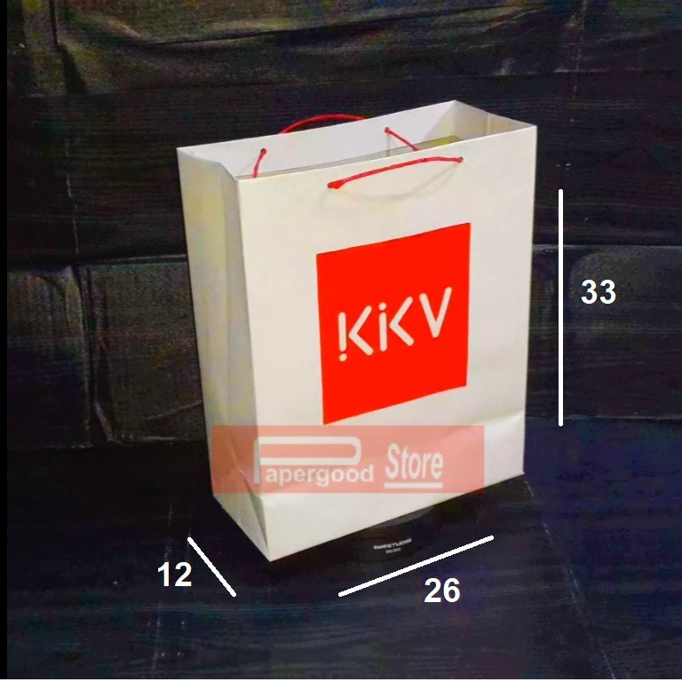 

Paper bag KKV putih Medium 33 x 26 x 12