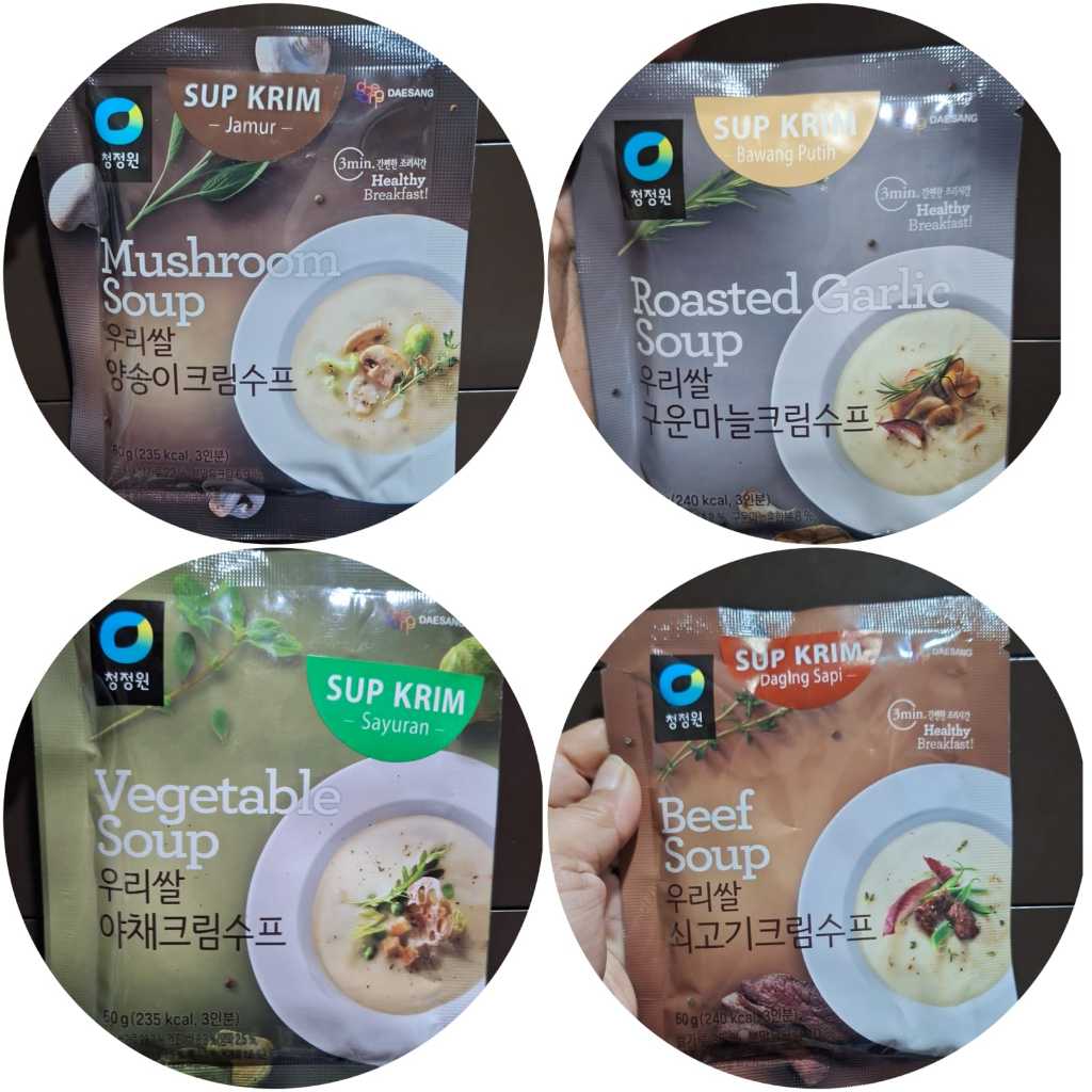 

CHUNG JUNG ONE DAESANG SOUP 60 gr - ALL VARIAN / KRIM SUP SACHET