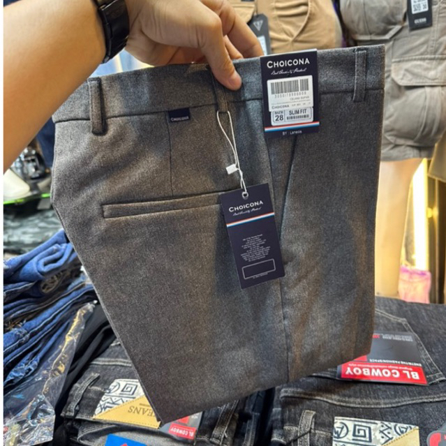 Celana bahan choicona fashion pria/celana bahan pria/celana bahan pria slimfit/celana bahan pria jum