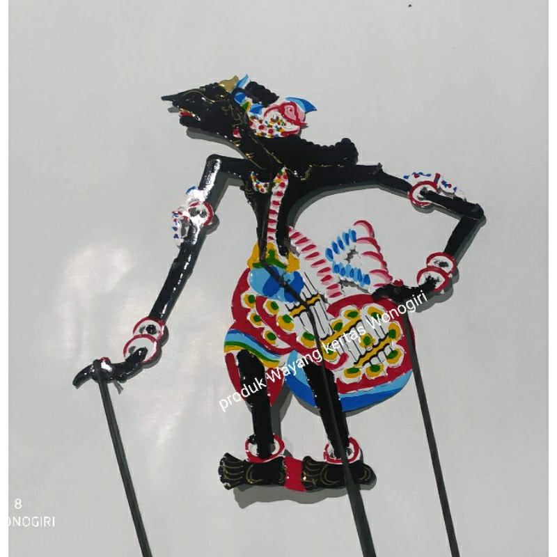 Wayang kulit kertas duplex Krisna muda/Narayana/Noroyono ukuran standar pentas pedalangan