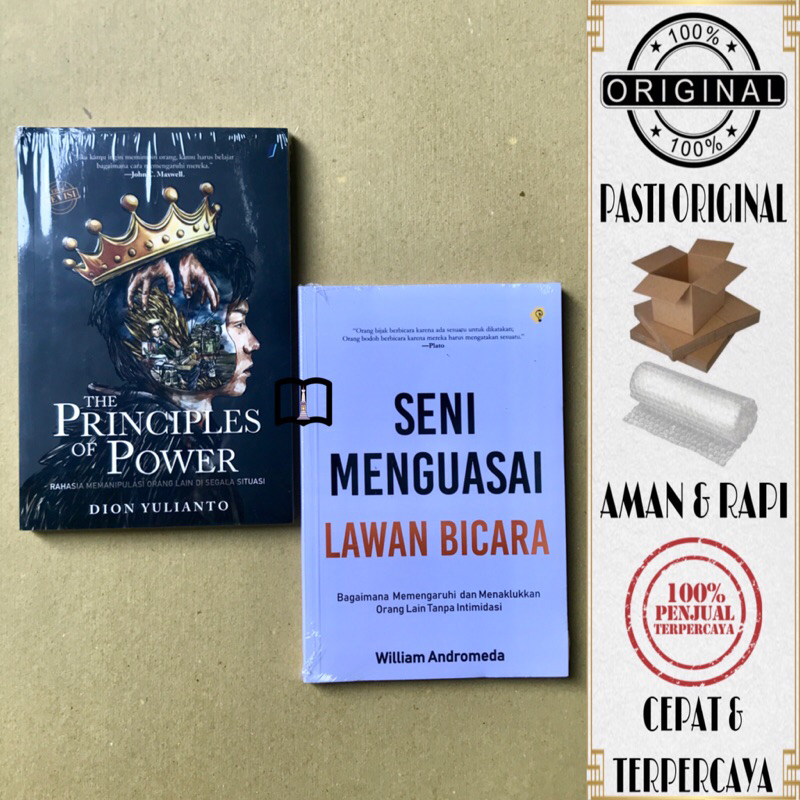 Paket Buku The Principles Of Power & Seni Menguasai Lawan Bicara - Buku Original