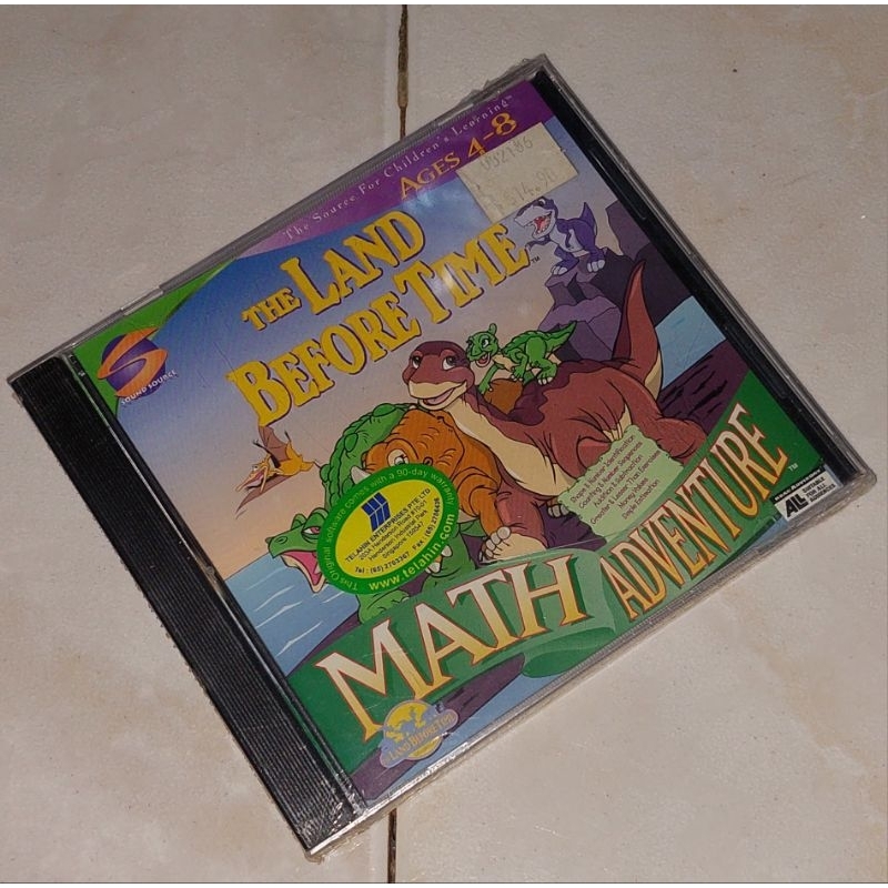 cd rom THE LAND BEFORE TIME : Math Adventure ( Segel )