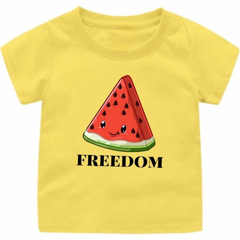 jojo clothing baju kaos anak cowok cewek gambar freedom semangka palestina