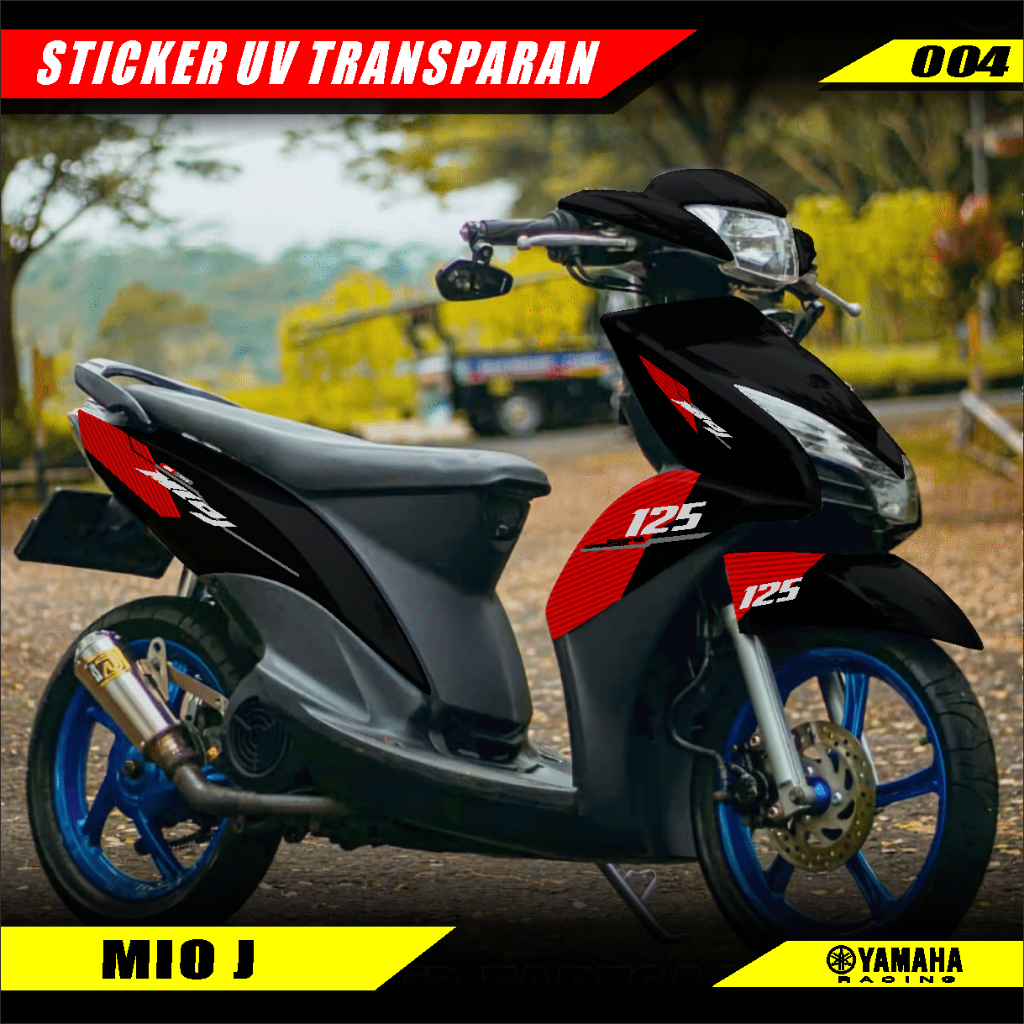 STRIPING TRANSPARAN MIO J VARIASI LIST MOTOR DESAIN MINIMALIS GPC 004