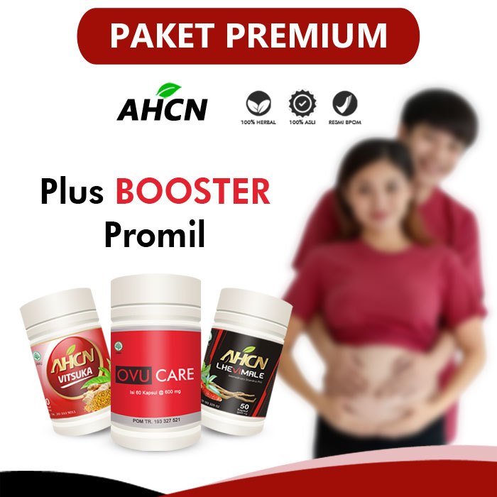 HARGA TERMURAH Paket Premium AHCN - Promil AHCN + Booster Ovucare Kualitas Lebih Dahsyat 100% aman