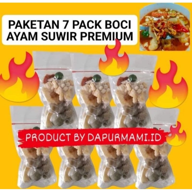 

PAKET 7 PCS BASO ACI AYAM SUIR MUANTULL