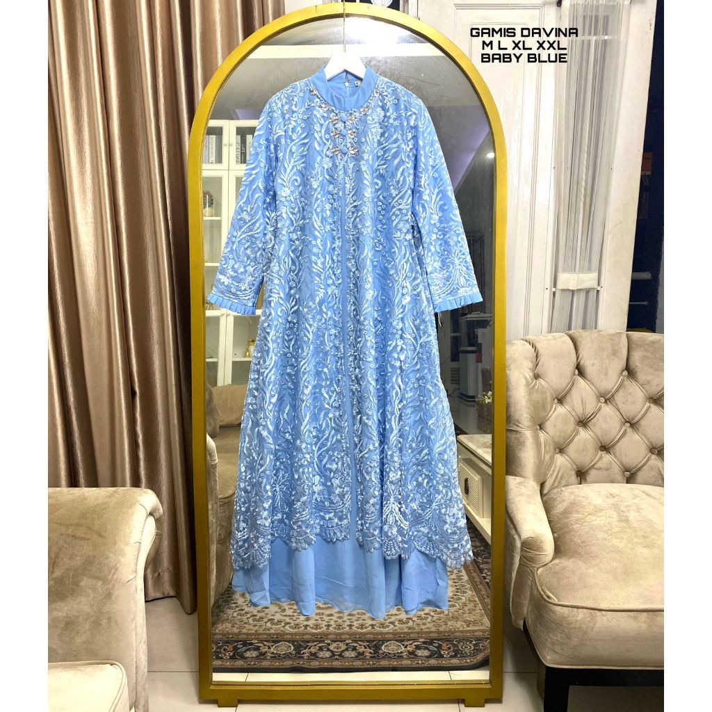 Aywears- Gamis Davina/ Davina Dress / Gamis pesta pesta Kondangan/ Gamis Kondangan