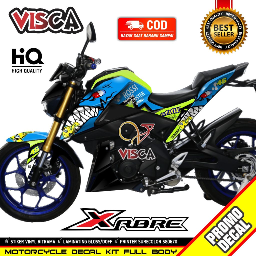 Decal Xabre Full Body Dekal Xabre Stiker Xabre Variasi Full Body Striping Xabre Variasi Decal Hologr