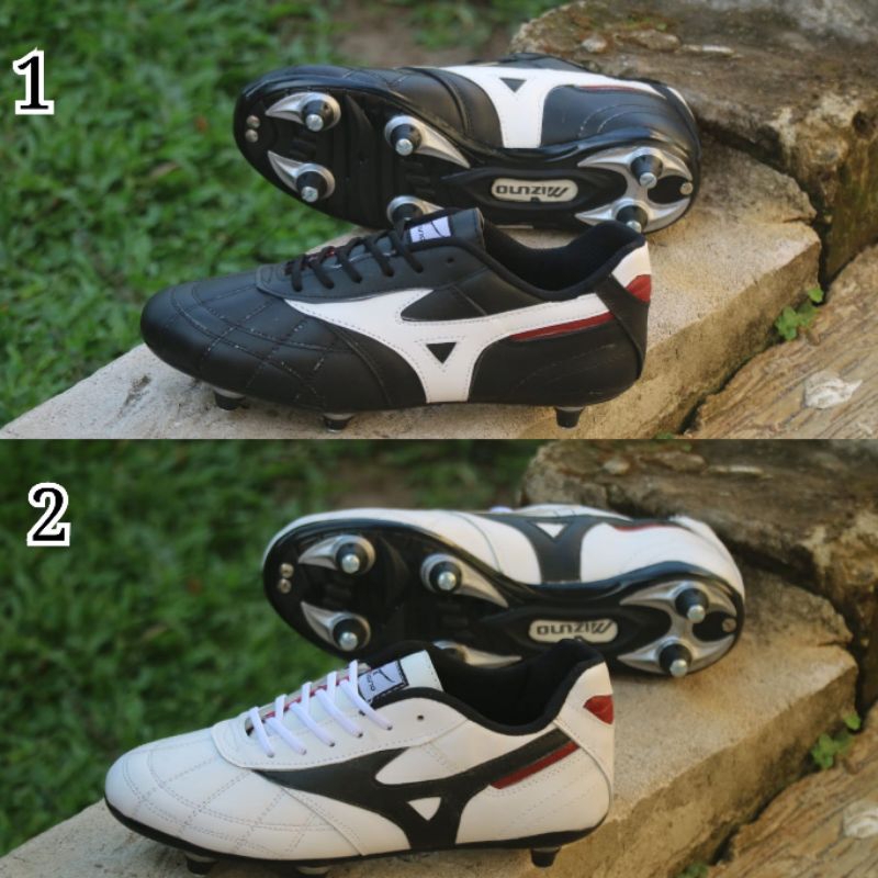 sepatu bola mizuno kulit sapi asli pul besi super kuat