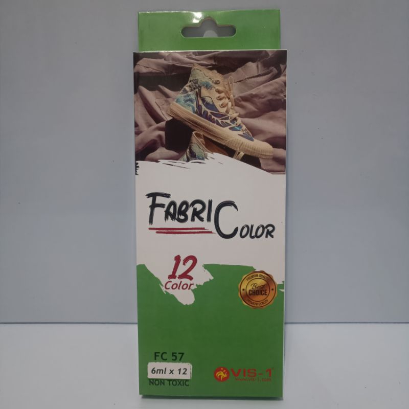 

Vis-1 Fabri Colour 12 Warna 6 ml