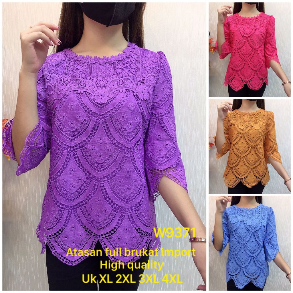 CHIBI Blouse Brokat Wanita 9371