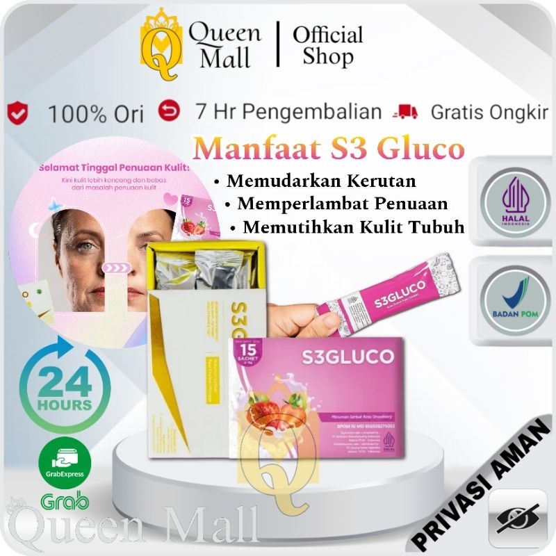 S3 Gluco S3Gluco Glutation Collagen BPOM