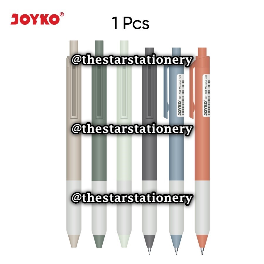 

(1 Biji) GROSIR Bolpen Joyko GP-368 Morand 0.5 Gel Pen / Gel Pen Joyko GP368 Morand 0.5 mm / Joyko GP 368