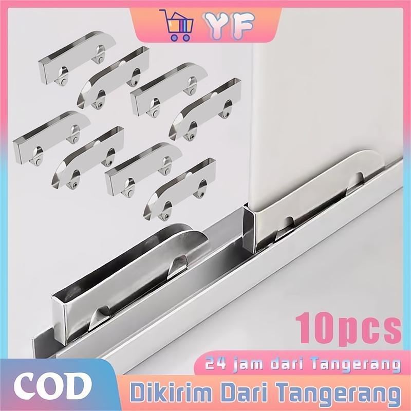 10Pcs Kaca Pintu Geser Roda Baja Tahan Karat Roda Rel Pintu Geser Katrol Pintu Kaca Katrol Pintu