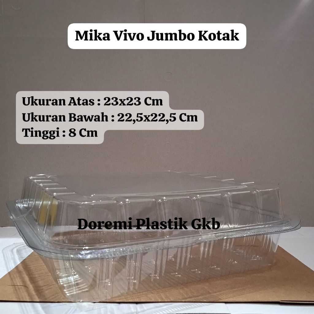 [ Isi 5 ] Mika Bolu Kotak Vivo B1 Jumbo Uk 23x23x8 Per PCS / Mika Bolu Gulung Kotak Vivo B1 Jumbo / 