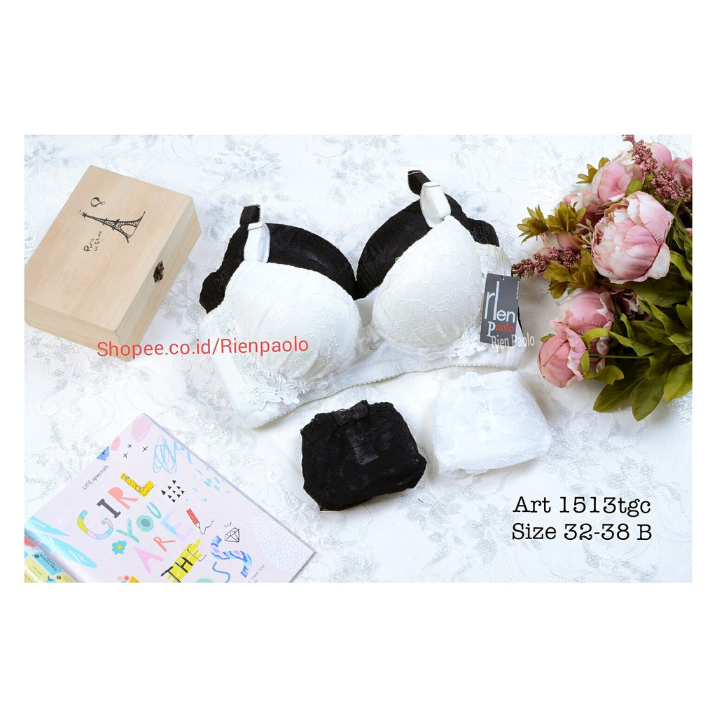 Bra Set Celana Dalam Wanita BH Kawat Lucu Rien Paolo 1513 Tgc