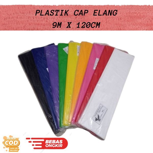 COD / Kresek Plastik Layang-Layang Cap Elang 9 Meter Tebal Mengkilap / Plastik Layangan Burung Elang