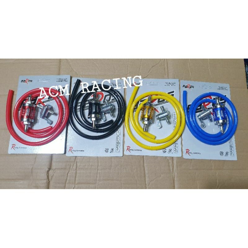 Selang Bensin Baros Kran bensin Filter Saring Bensin Paketan Motor Universa