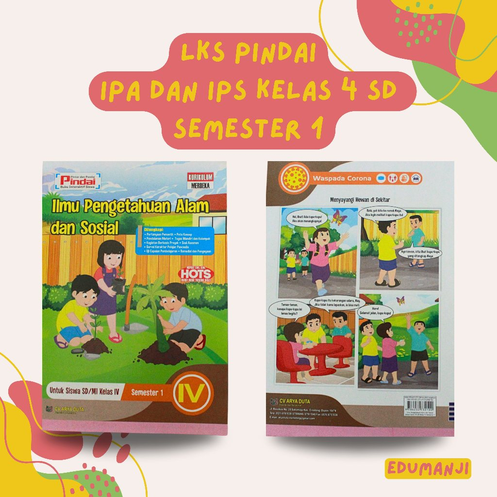LKS PINDAI IPA DAN IPS KELAS 4 SD  SEMESTER 1
