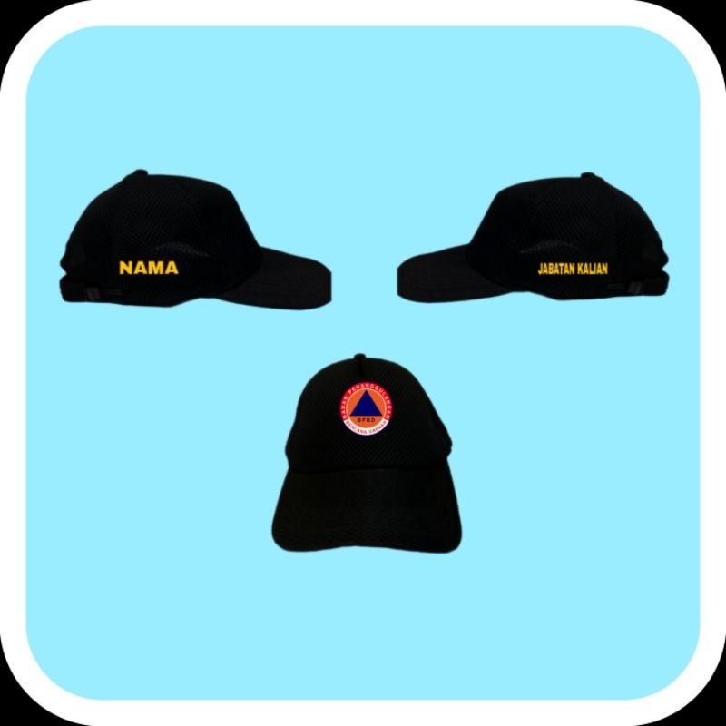 TOPI JARING BPBD PREMIUM FULL BORDIR//TOPI JARING TERMURAH