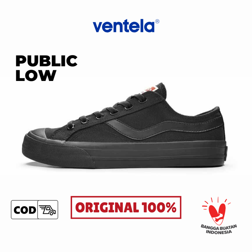 Ventela Public Low All Black
