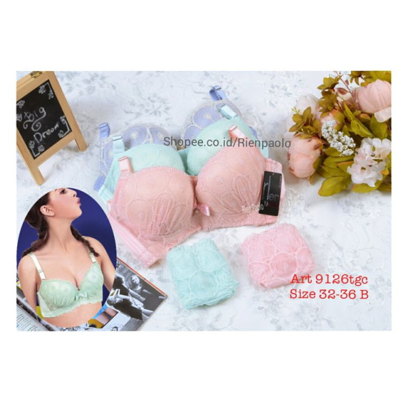 Bra Set Rien Paolo Bh Wanita Sexy Kawat Cantik 9126