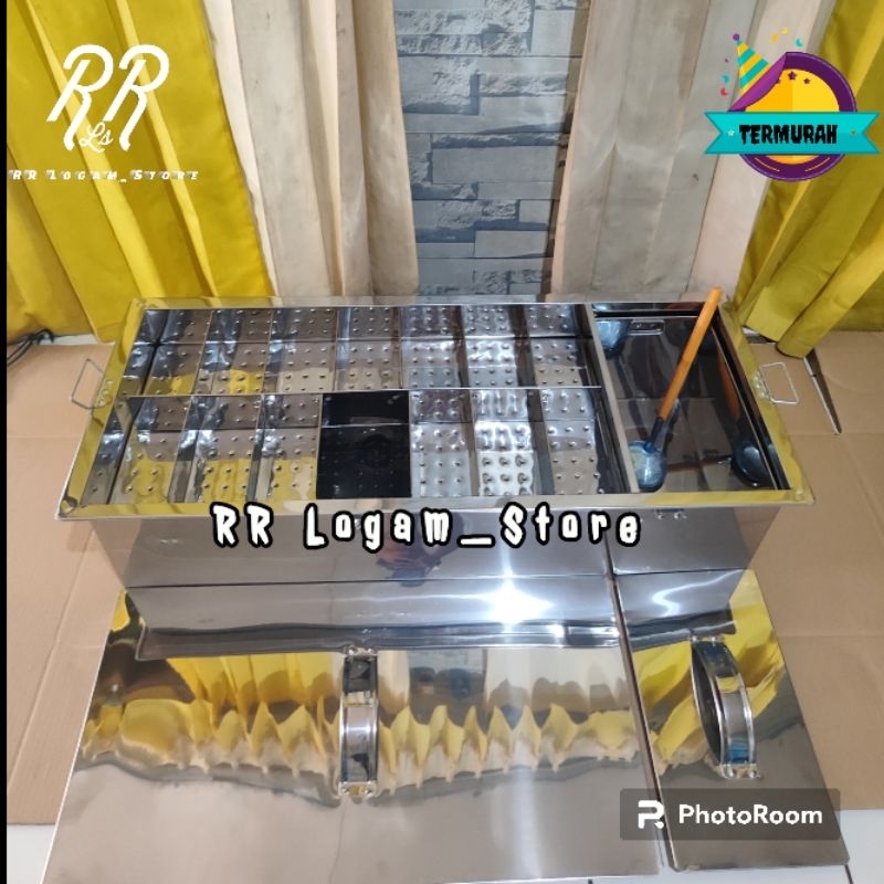 Dandang Bakso Prasmanan 13 sekat+2 tempat kuah ukuran 90cm