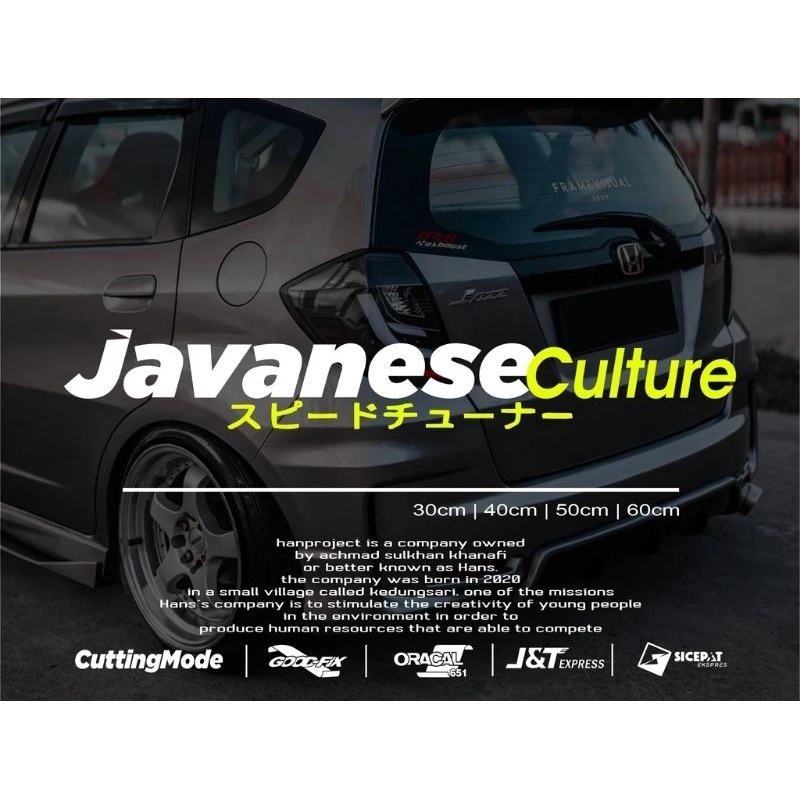 sticker kaca mobil javanese culture