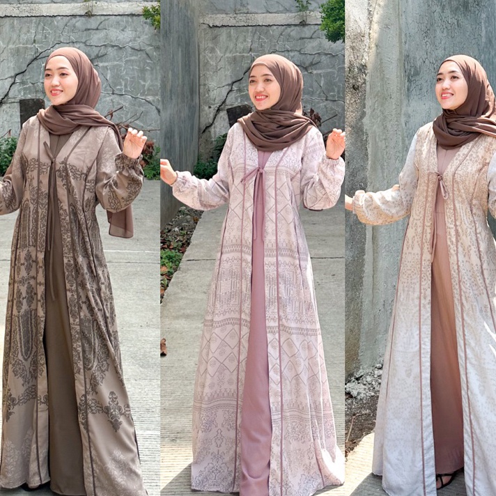 Free Ongkir Joley Cloth  NEW MOTIF Alia Dress Part 2 Gamis Motif Premium Dress Terbaru Mewah Baju Pesta Kondangan Outfit Muslim Lebaran Wanita Terpopuler