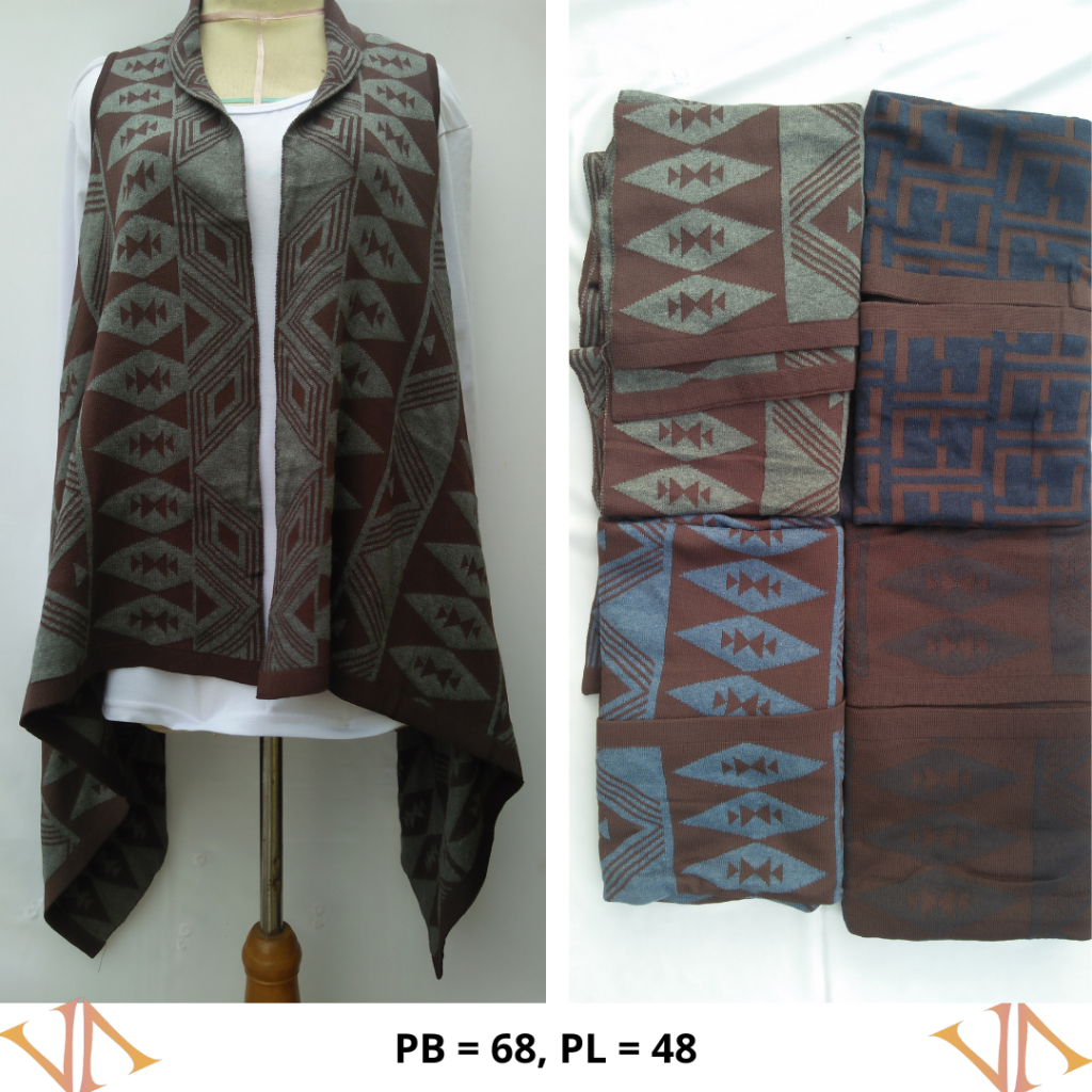 Outer Wanita Rajut Premium Tanpa Lengan