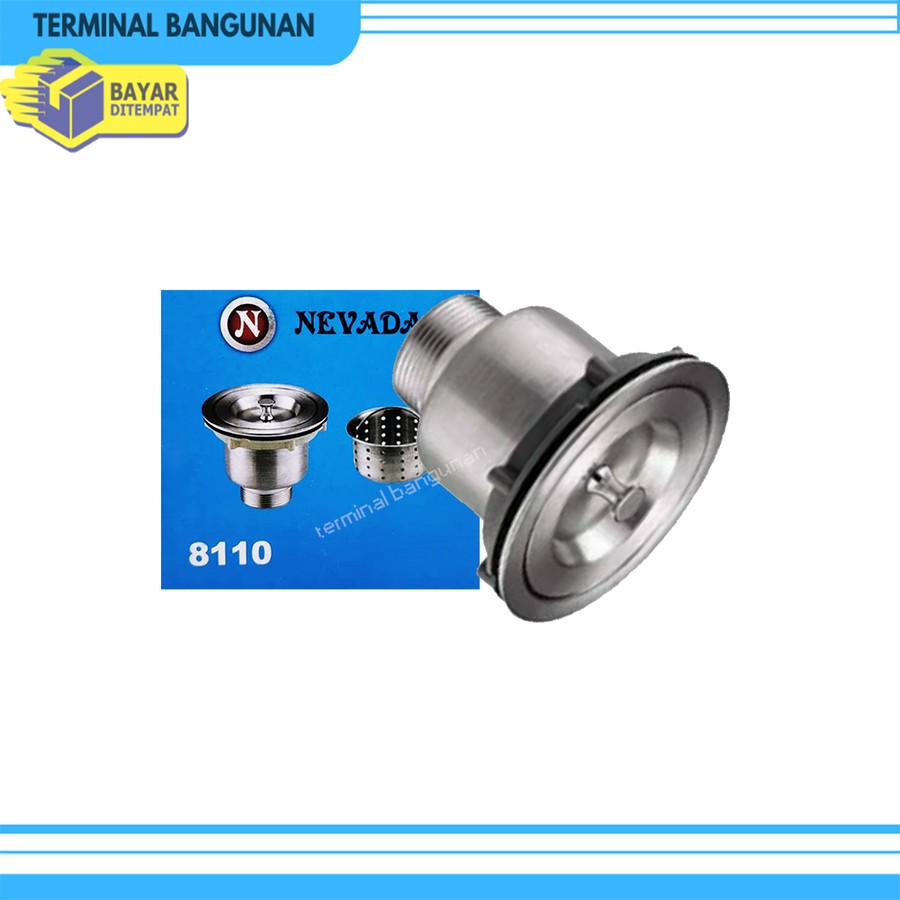 Afur Keranjang Kitchen Sink Stainless 1 1/2" Inch/ Saringan Wastafel Bak Cuci Piring 1.5" 1,5"