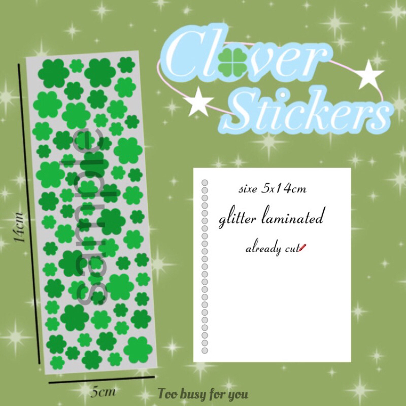 

clover sticker by Too Busy For you